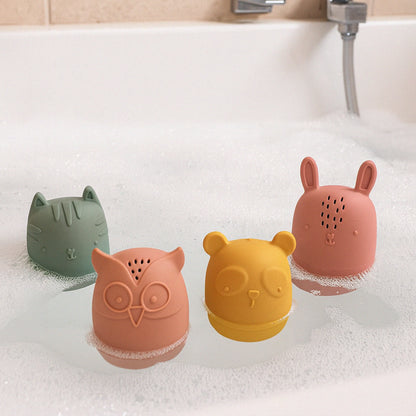 Silicone Animal Baby Bath Toys 6M+