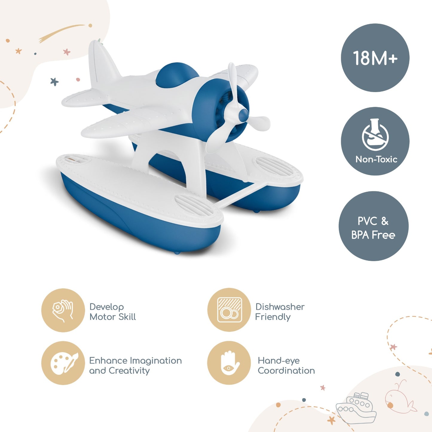 Sea & Air Set Floatplane Toy 18M+