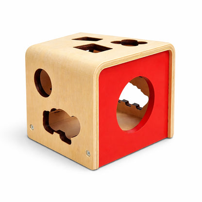 Wooden Shape Sorter Primary Colours 12M+
