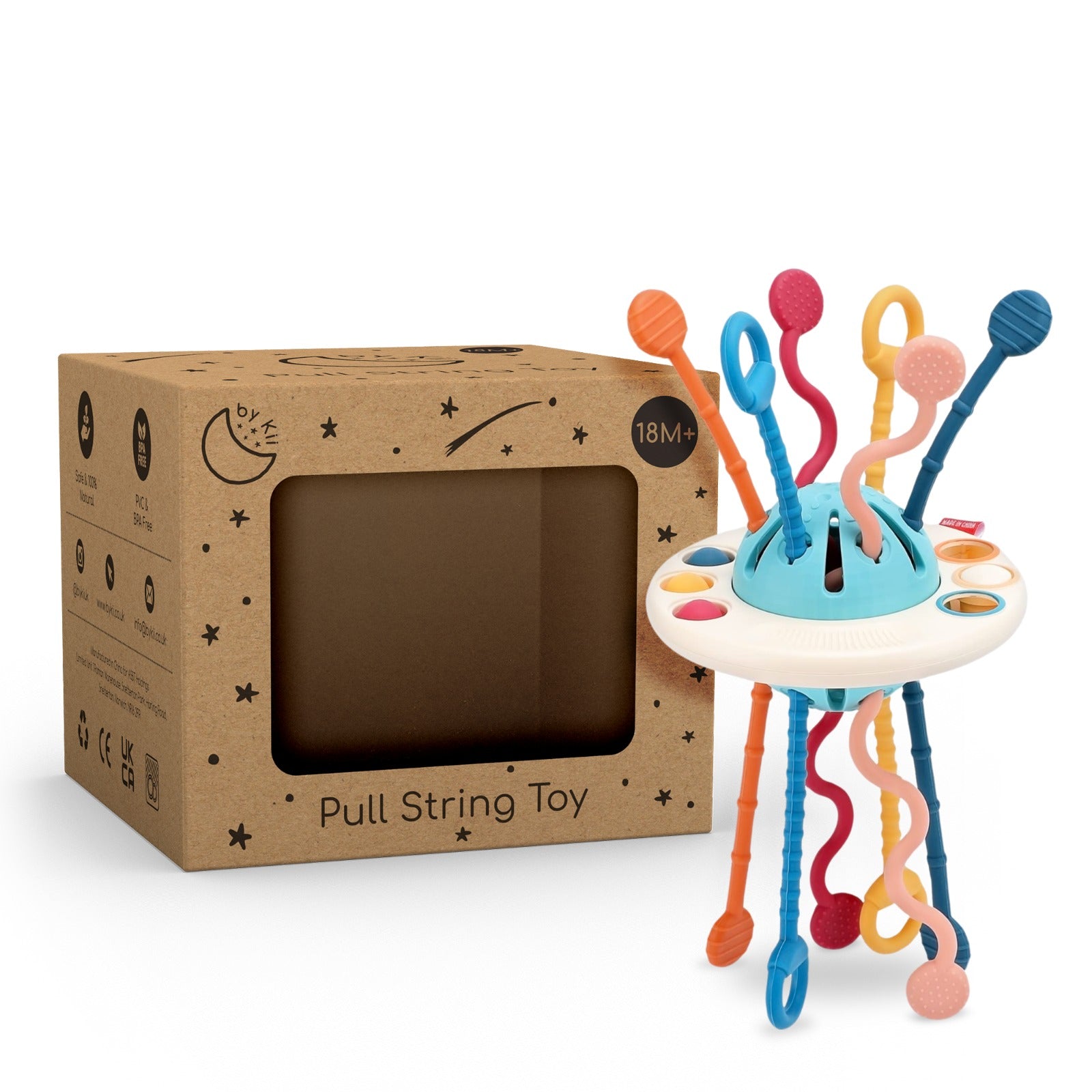 Pull String Sensory Activity Toy 18M+ – ByKii